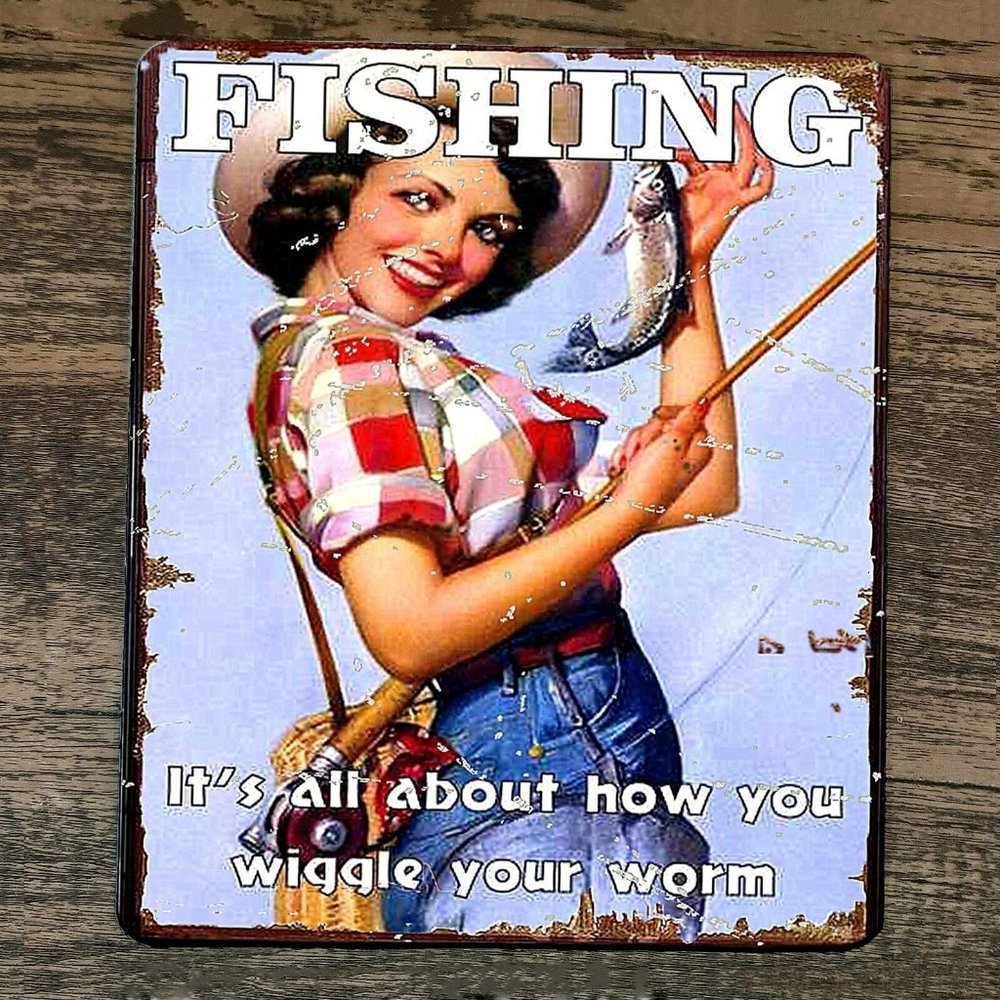 Mouse Pad Fishing Its All‎ Bout How You Wiggle Your Worm